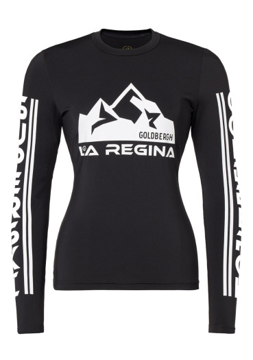 detail Dámské triko Goldbergh Rosanna Long Sleeve Tee Black
