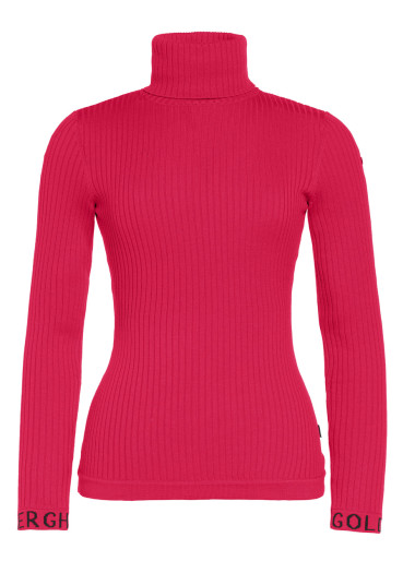 detail Dámský rolák Goldbergh Mira Long Sleeve Knit Sweater Italian Rose