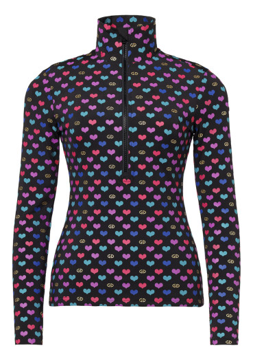 detail Dámské triko Goldbergh Cuori Ski Pully Cuori Maschera