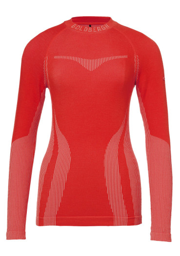 detail Dámské triko Goldbergh Slick Baselayer Long Sleeve Flame