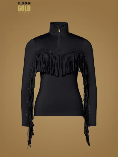 detail Dámské triko Goldbergh Whisper Ski Pully Black