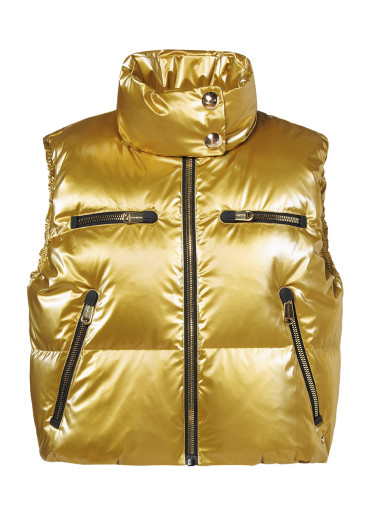 detail Dámská zimní vesta Goldbergh Éclat Bodywarmer Rich Gold