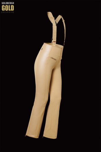detail Dámské lyžařské kalhoty Goldbergh Fuego Ski Pants Caramello