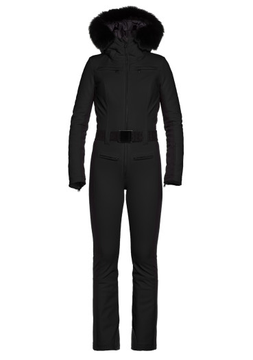 detail Dámská kombinéza Goldbergh Parry Long Ski Suit Faux Borde Black