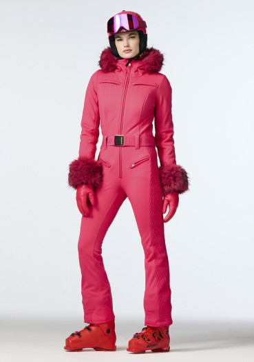 detail Dámská kombinéza Goldbergh Angele Ski Suit Faux Border Italian Rose