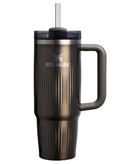 detail STANLEY The Quencher/Cup H2.0 Fluted Tumbler 890 ml/30oz GunMetal Shine