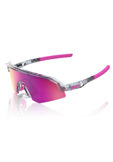 detail 100% SLENDALE XS - Polished Translucent Grey - Purple Multilayer Mirror