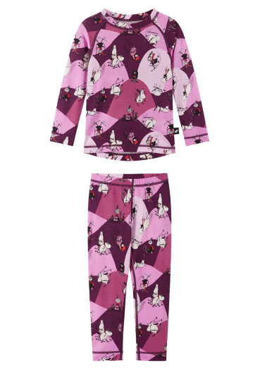 detail Set dětského funkčního prádla  Reima Moomin Trivsam Rose pink