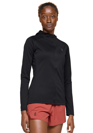 detail Dámská mikina On Running Climate Zip Hoodie, W Black