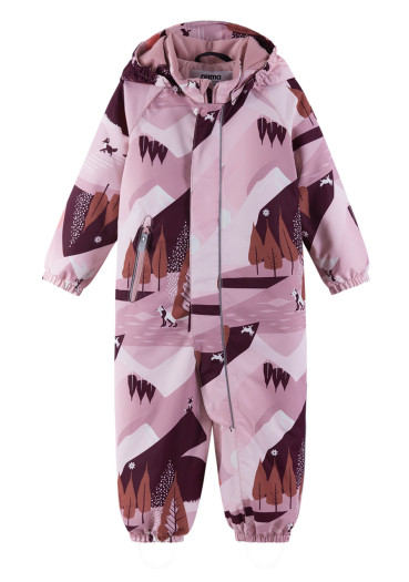 detail  Dětská zimní kombinéza s membránou Reima Puhuri - Grey Pink 