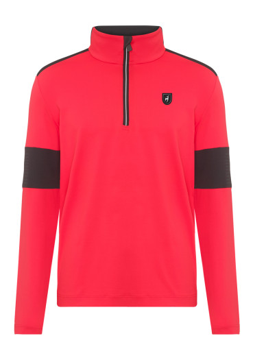 detail Pánská mikina Slim Fit Toni Sailer Victor Men First Layer Signal Red 442