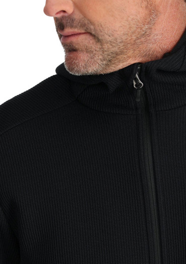 detail Spyder Bandit Hooded Jacket, Black