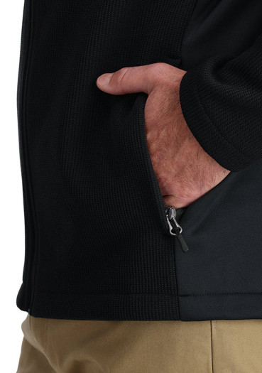 detail Spyder Bandit Hooded Jacket, Black