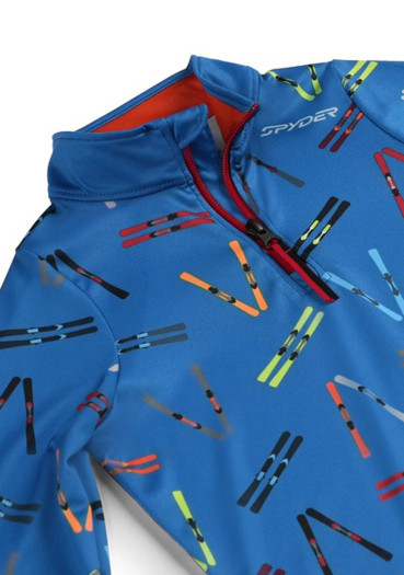 detail Dětská mikina Spyder 38Y013501-CBF International 1/2 Zip, Cobalt Fries