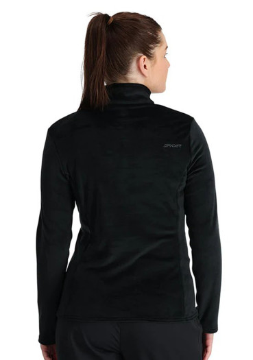 detail Spyder Shimmer Bug 1/2 Zip, Black