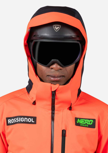 detail Pánská bunda Rossignol-HERO VELIKA INSULATED JKT-NEON RED