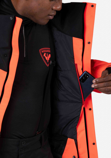detail Pánská bunda Rossignol-HERO VELIKA INSULATED JKT-NEON RED