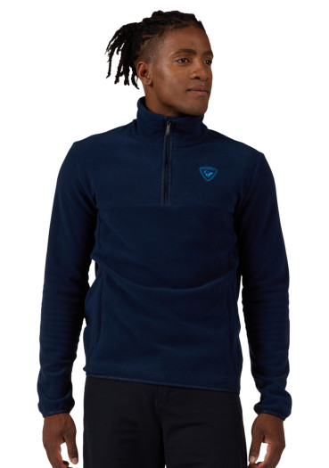 detail Pánská mikina Rossignol-STRAWPILE FLEECE HZ-DARK NAVY