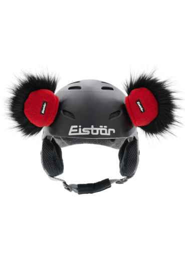 detail Medvídek Eisbär-Teddy Ears-schwarz-rot