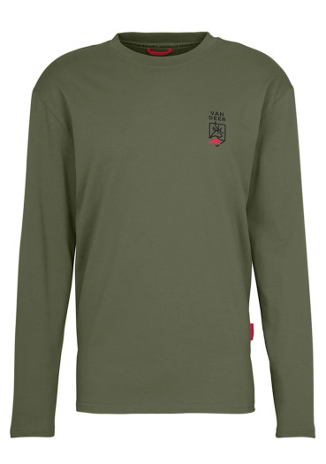 detail Pánské triko Van Deer Essential Longsleeve khaki
