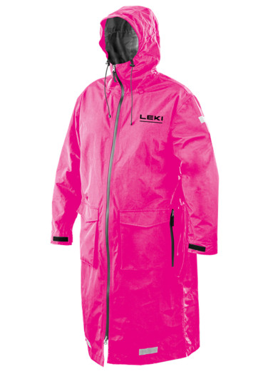 detail Leki Rain Coat WCR Pro Junior, neonpink
