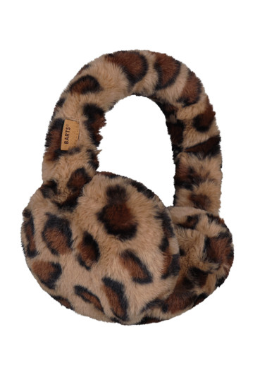 detail Barts Big Fur Earmuffs Print Brown