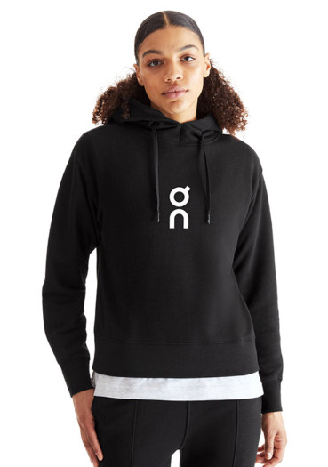 detail On Running Club Hoodie, Black