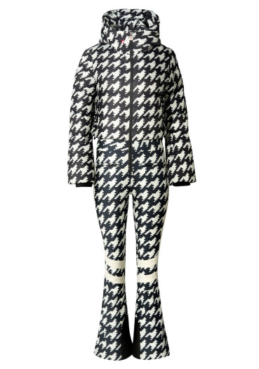 detail Dámský overal - Perfect Moment Polar Flare Ski Suit Black/Snow White