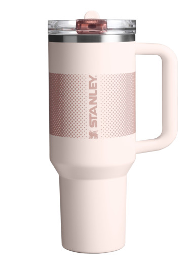 detail Termo hrnek Stanley The Quencher/Cup ProTour Flip Straw Tumbler 1180 ml/40oz Rose Quartz Fade