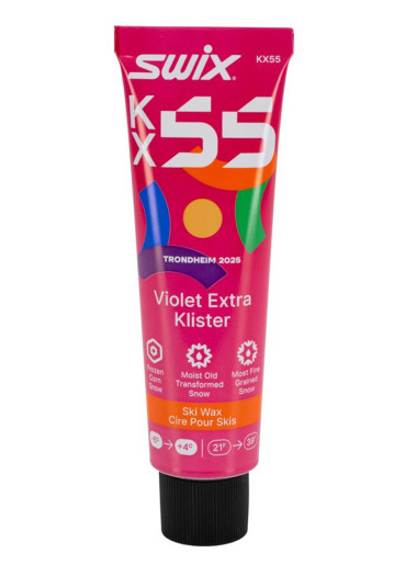 detail Fialový extra,-4°C/+4°C,55g, Swix KX55 Klistr