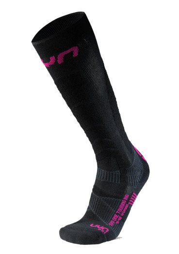 detail Podkolenky UYN W Ski Touring One Bio Socks Black/Pink Yarrow B994