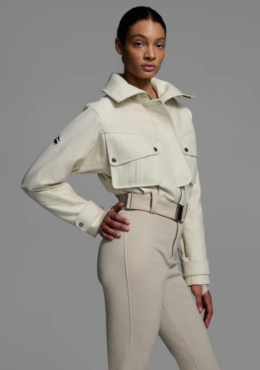 detail Dámský lyžařský overal Cordova Telluride Natural/Sand