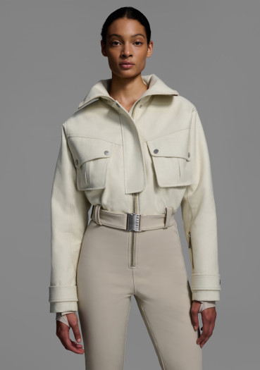 detail Dámský lyžařský overal Cordova Telluride Natural/Sand