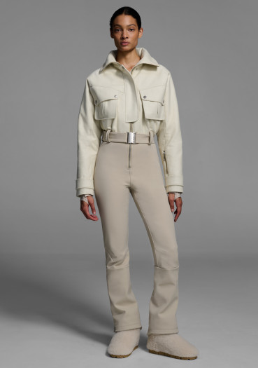 detail Dámský lyžařský overal Cordova Telluride Natural/Sand