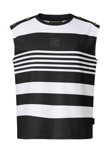 detail Dámské tílko Goldbergh Mimi Sleeveless Top Black/White
