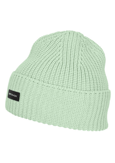 detail Ortovox Cozy Rib Beanie Green Acid