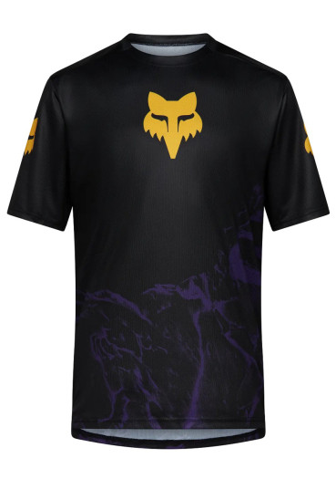 detail Pánský cyklistický dres Fox Ranger Ss Jersey Img Print Plum