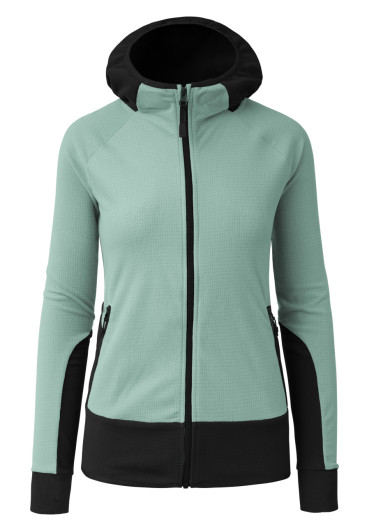 detail Dámská mikina Martini Highventure ML Hooded Jacket W Ibiza Blue/Black 530/110