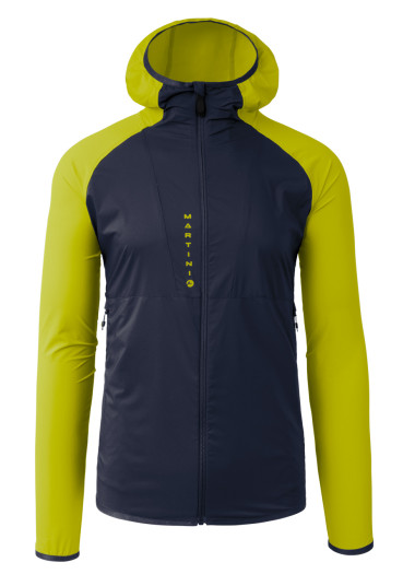 detail Martini Hillclimb WB Hybrid Hooded Jacket M True Navy/Limeskin 030/591