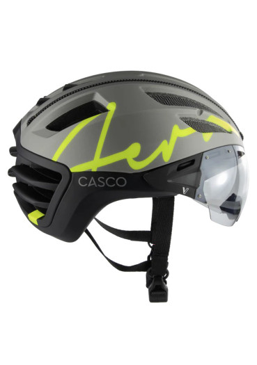 detail Cyklistická helma Casco SPEEDairo Aero Firefly silver black
