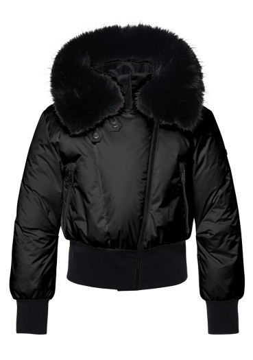detail Dámská bunda Goldbergh Misake Ski Jacket Faux Border Black
