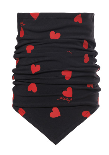 detail Dámský nákrčník Goldbergh Kouki Neckwarmer Black/Flame