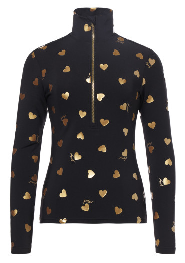 detail Dámský rolák Goldbergh Aimi Ski Pully Black/Gold