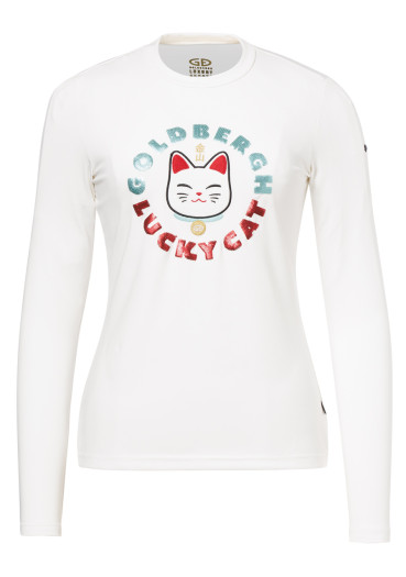 detail Dámské triko Goldbergh Neko Long Sleeve Top Snow White