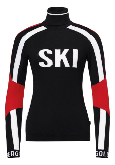 detail Dámský svetr Goldbergh Sport Sweater Black
