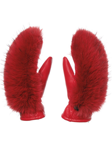 detail Dámské rukavice Goldbergh Hill Mittens Flame
