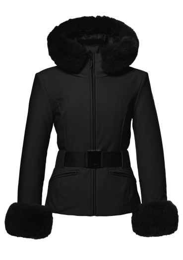 detail Dámská bunda Goldbergh Prezioso Ski Jacket Faux Border Black