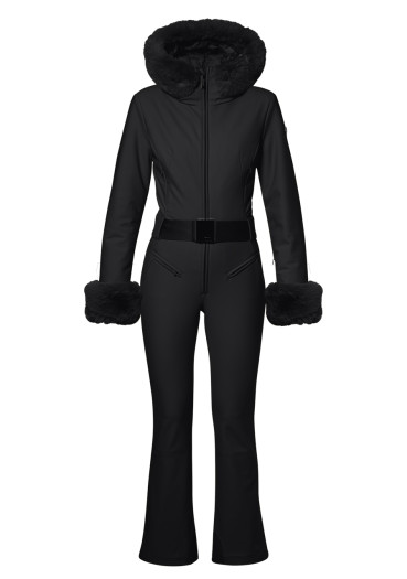 detail Dámská kombinéza Goldbergh Vita Ski Suit Faux Border Black