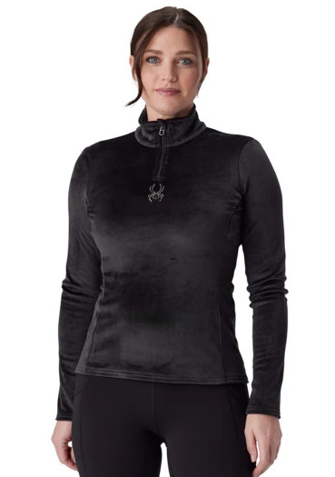 detail Dámská funkční mikina Spyder Shimmer Bug 1/2 Zip Black