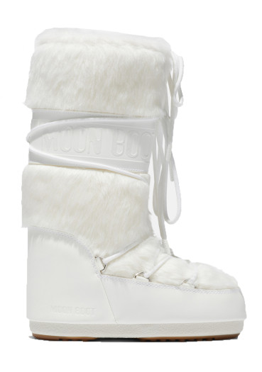 detail Dětské boty Moon Boot Icon Faux-JR A002 Optical White